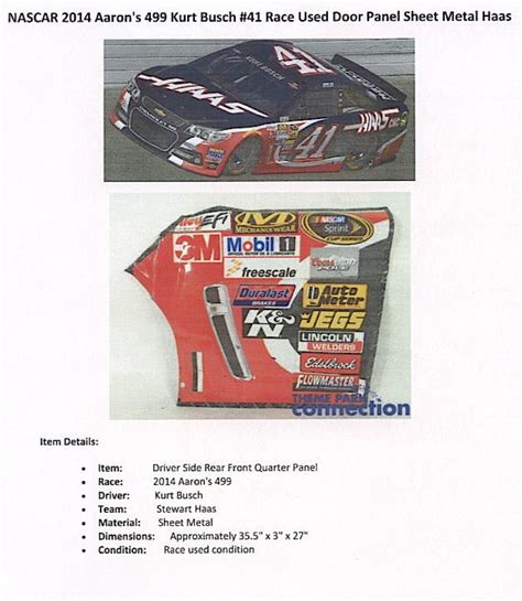 kurt busch sheet metal|NASCAR Race.